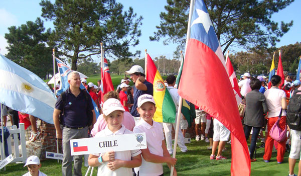 Representantes de Golf Action en Junior World, San Diego, Estados Unidos