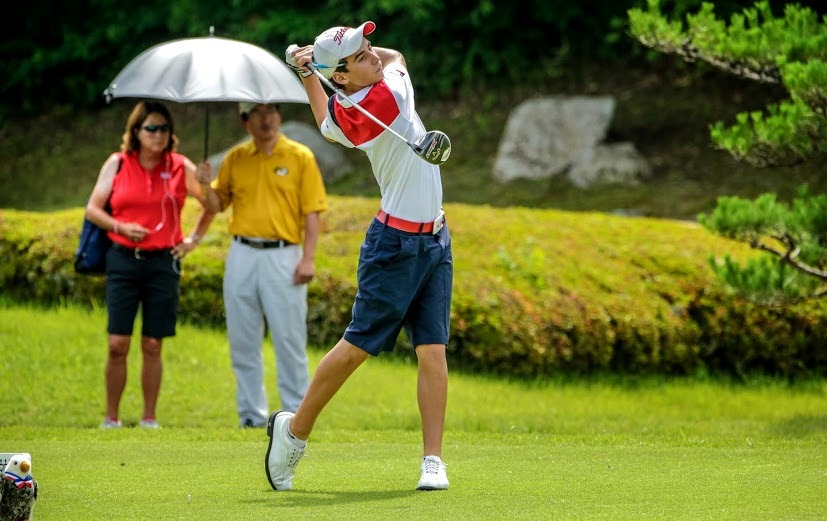 Joaquín Niemann finaliza 3º en el Junior Golf World Cup