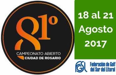Invitación para participar del 81 Abierto Ciudad de Rosario